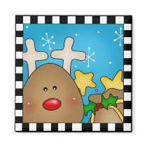 Christmas Reindeer magnet by holiday_tshirts Christmas Reindeer magnet