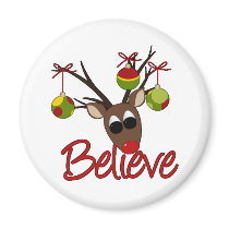 Christmas Reindeer Magnet by forbes1954 Christmas Reindeer Magnet