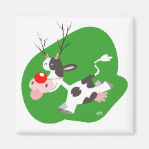 Christmas reindeer magnet