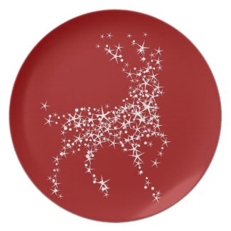 Christmas Reindeer plate