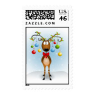 Christmas Reindeer Postage stamp