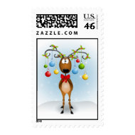 Christmas Reindeer Postage