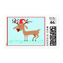 Christmas Reindeer Postage