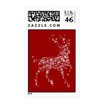 christmas reindeer postage