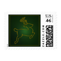 Christmas Reindeer Postage Stamp