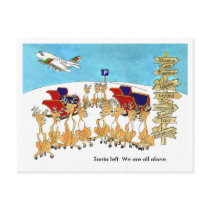 Christmas Reindeer postcards