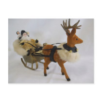 Christmas Reindeer postcards