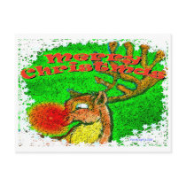 Christmas Reindeer postcards