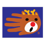Christmas Reindeer postcard