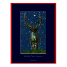 Christmas Reindeer Postcard