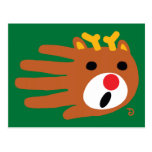Christmas Reindeer postcard