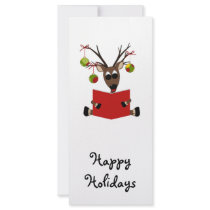 Christmas Reindeer Rack Card rack cards