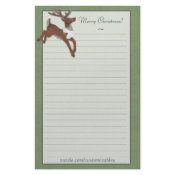 Christmas Reindeer Stationery stationery