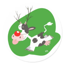 Christmas reindeer sticker by Lioness_Graphics Christmas reindeer sticker