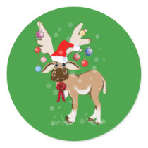 Christmas Reindeer Sticker by Lotacats Christmas Reindeer Sticker