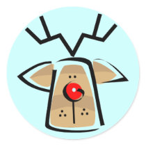 Christmas Reindeer Stickers by Jamene_Clothing Christmas Reindeer Stickers