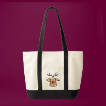 Christmas Reindeer Tote Bag by Jamene_Clothing Christmas Reindeer Tote Bag