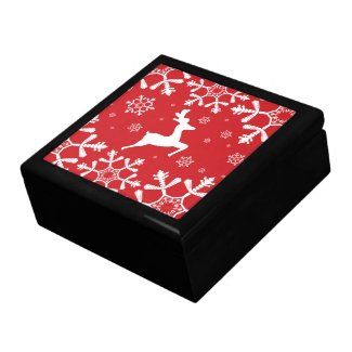 Christmas Reindeer Trinket Box