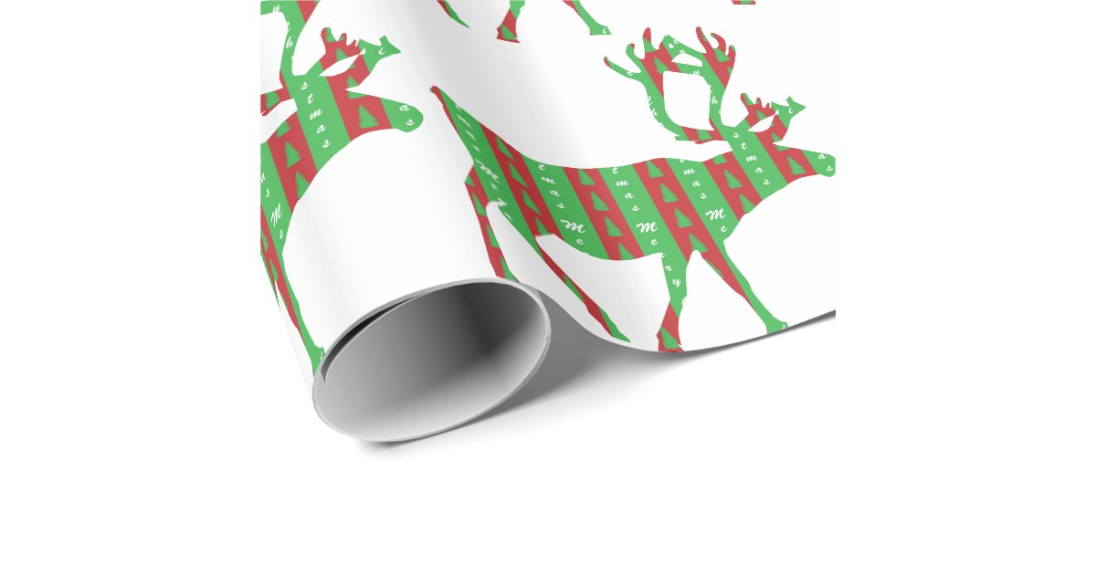 Christmas Reindeer Wrapping Paper | Zazzle