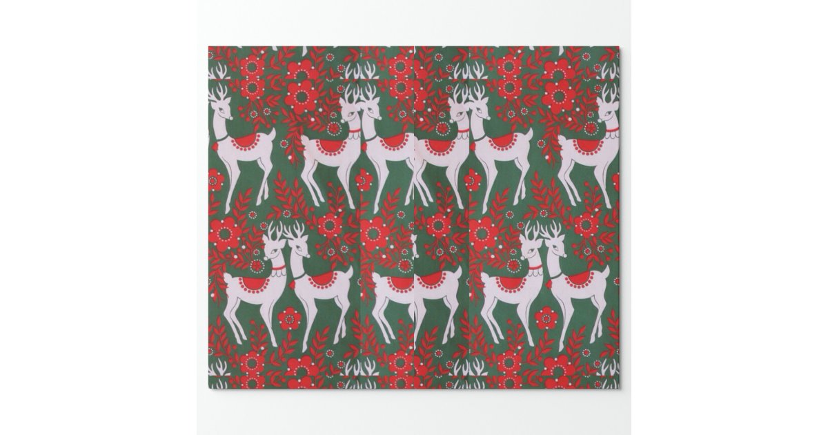 Christmas Reindeer Wrapping Paper | Zazzle