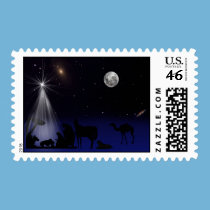 Christmas, Religious, Nativity Postage Stamp stamps