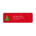 Christmas Return Address Label