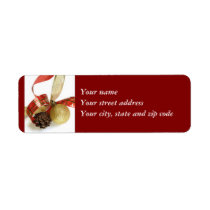 Christmas return address label labels
