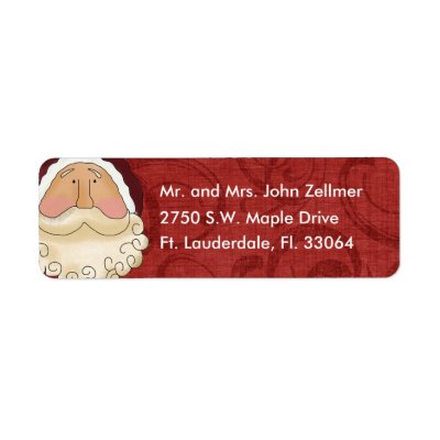 Christmas Return Address Labels