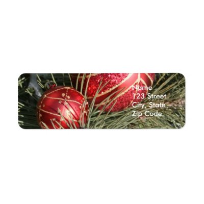 Christmas Return Address Labels or Favor Gift Tags