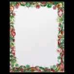 Christmas Ribbon Ball border Letterhead Design