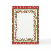 Christmas Ribbon Template cards