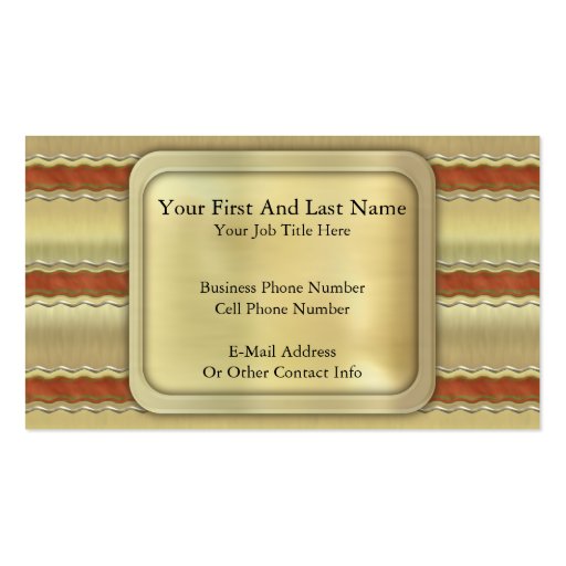 Christmas Ribbons Business Cards (back side)