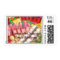 Christmas Ribbons, Homemade Christmas Candy Rib... postage