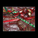 Christmas Ribbons Postcard