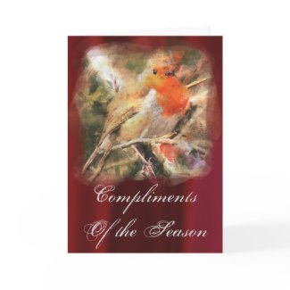 Christmas Robin Card card