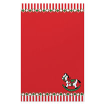 Christmas Rocking Horse Personalized Stationery