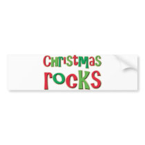 Christmas Rocks In Red and Green bumper stickers