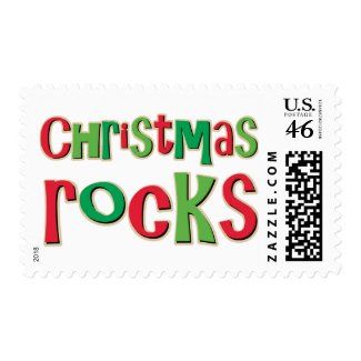 Christmas Rocks In Red and Green stamp