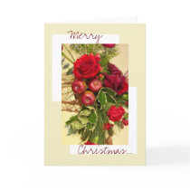 Christmas rose arrangement cards