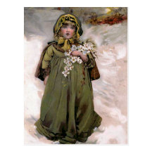 "Christmas Roses" Vintage Postcards