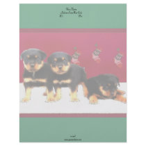 Christmas Rottweiler puppies Letterhead