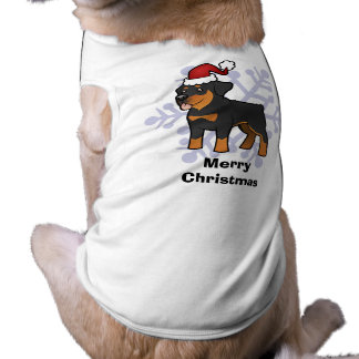 rottweiler christmas t shirt