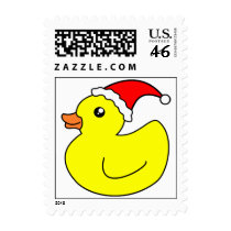 Christmas Rubber Duck Postage Stamps