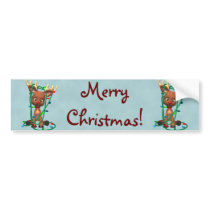 Christmas Rudolph the Red Nosed Reindeer Bumper Stickers
