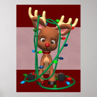 Christmas Rudolph the Red Nosed Reindeer Holiday P Poster