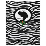 Christmas Salon Flyer Beauty Zebra Black Crown