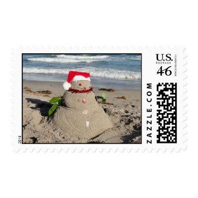 Christmas sandman snowman #3 postage