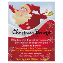 Christmas Santa Benefit for Children Flyer by ZazzleFlyers Christmas Santa Benefit for Children Flyer