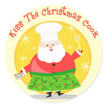 Christmas Santa Chef stickers