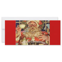 Christmas Santa Claus rack cards by HolidayHeaven Christmas Santa Claus rack cards
